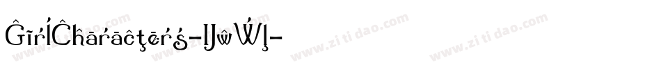 GirlCharacters-Jw6m字体转换