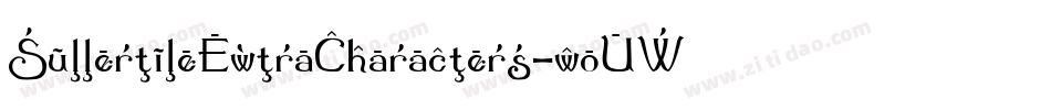 SummertimeExtraCharacters-woV6字体转换