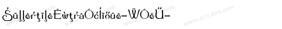SummertimeExtraOblique-7Oe4字体转换