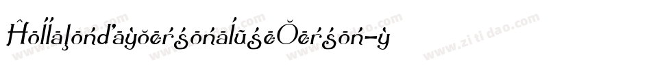 HollamondaypersonalusePerson-yw1Oe字体转换