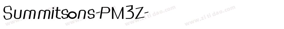 Summitsans-PM3Z字体转换