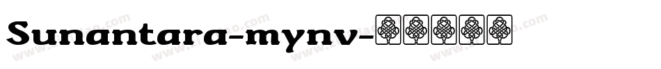 Sunantara-mynv字体转换