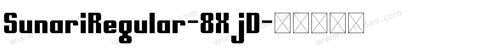 SunariRegular-8XjD字体转换