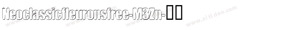 Neoclassicfleuronsfree-M3Zn字体转换