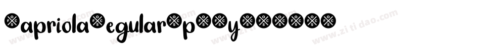 CapriolaRegular-pBWy字体转换