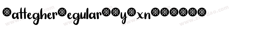 GattegherRegular-WyJxn字体转换