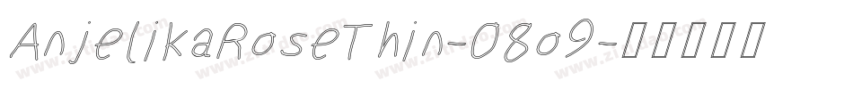 AnjelikaRoseThin-08o9字体转换