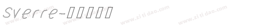 Sverre字体转换