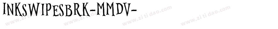 InkSwipesBrk-mmDv字体转换