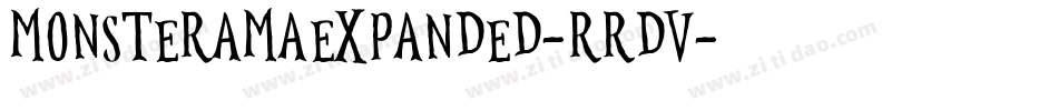 MonsteramaExpanded-RRDv字体转换