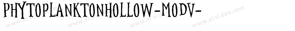PhytoplanktonHollow-MoDv字体转换