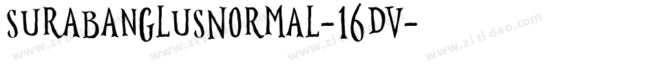 SurabanglusNormal-16dv字体转换