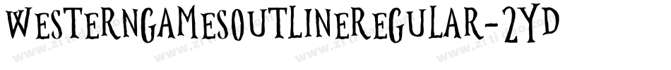 WesterngamesOutlineRegular-2yDv字体转换