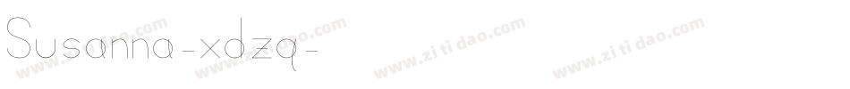 Susanna-xdzq字体转换
