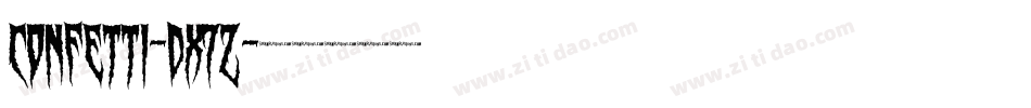 Confetti-dx7Z字体转换