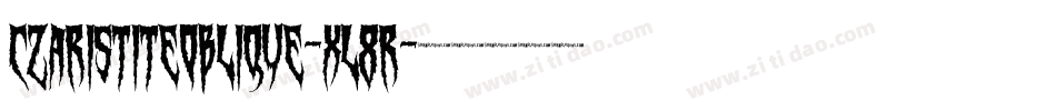 CzaristiteOblique-xL8R字体转换