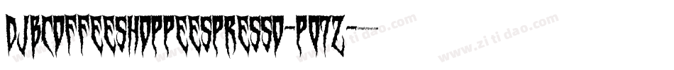 DjbCoffeeShoppeEspresso-pO7Z字体转换
