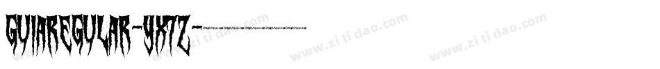 GuiaRegular-yx7Z字体转换