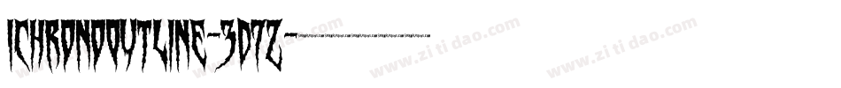 IchronoOutline-3D7Z字体转换 IchronoOutline-3D7Z字体转换