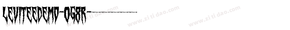 Leviteedemo-0G8R字体转换