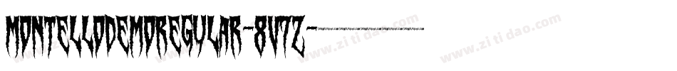 MontelloDemoRegular-8V7z字体转换