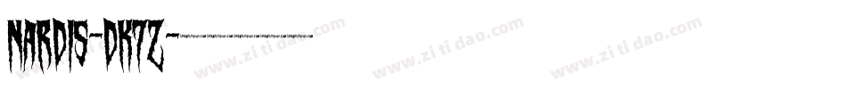 Nardis-dK7Z字体转换
