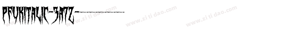 PfukItalic-3a7z字体转换