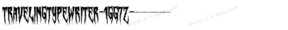 Travelingtypewriter-1GG7Z字体转换