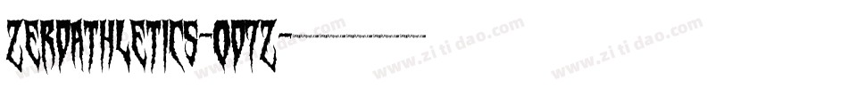 ZeroAthletics-0o7z字体转换
