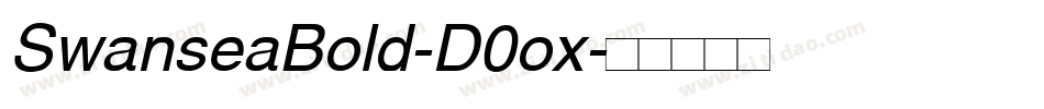 SwanseaBold-D0ox字体转换