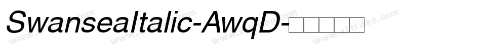 SwanseaItalic-AwqD字体转换