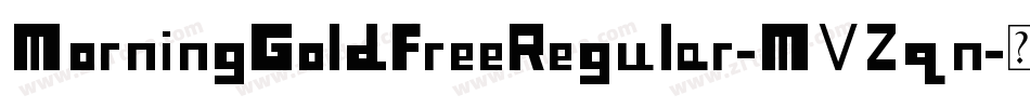 MorningGoldFreeRegular-MVZqn字体转换