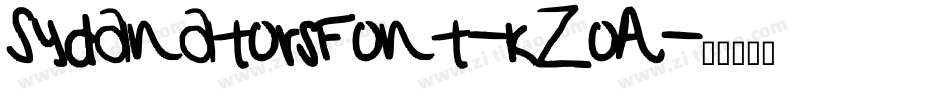 SydanatorsFont-KZoA字体转换