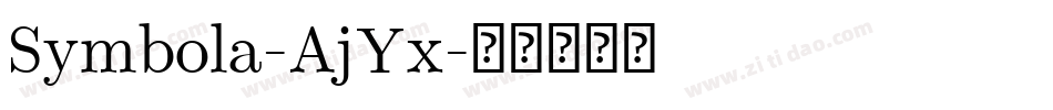 Symbola-AjYx字体转换