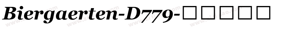 Biergaerten-D779字体转换