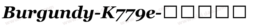 Burgundy-K779e字体转换