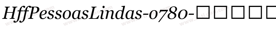 HffPessoasLindas-o780字体转换