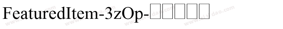FeaturedItem-3zOp字体转换