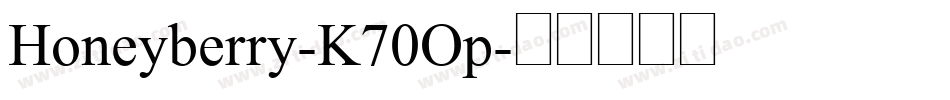 Honeyberry-K70Op字体转换