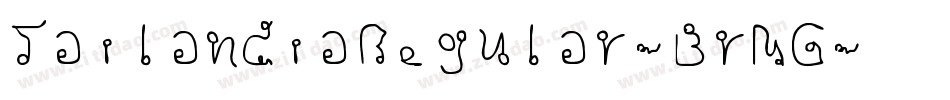 TailandiaRegular-BrMG字体转换