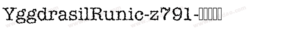 YggdrasilRunic-z791字体转换