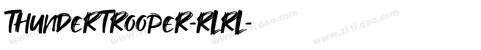 ThunderTrooper-rLrL字体转换