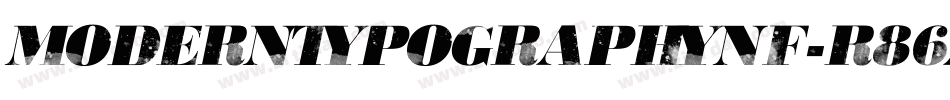 ModernTypographyNf-r86A字体转换