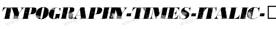Typography-Times-Italic字体转换