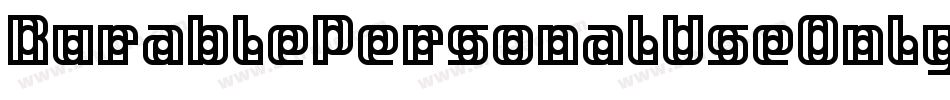 RurablePersonalUseOnly-O9jA字体转换