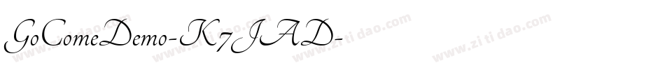 GoComeDemo-K7JAD字体转换