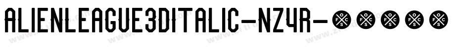 AlienLeague3DItalic-nz4R字体转换