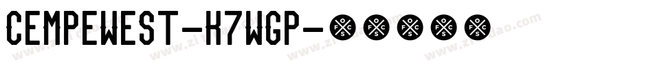 CempeWest-K7WGp字体转换
