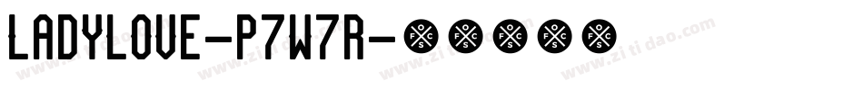 Ladylove-p7w7r字体转换 Ladylove-p7w7r字体转换