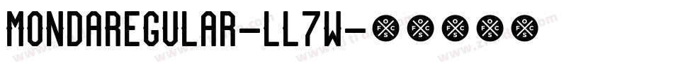 MondaRegular-ll7w字体转换